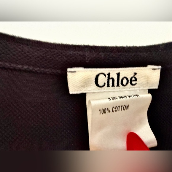 Chloe Vintage Applique Shift Dress - Size L - Made in France - Y2K - Picture 3 of 5